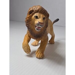 Safari Ltd Lion Figure Small Tan Good 1996 Safari Ltd Miami FL